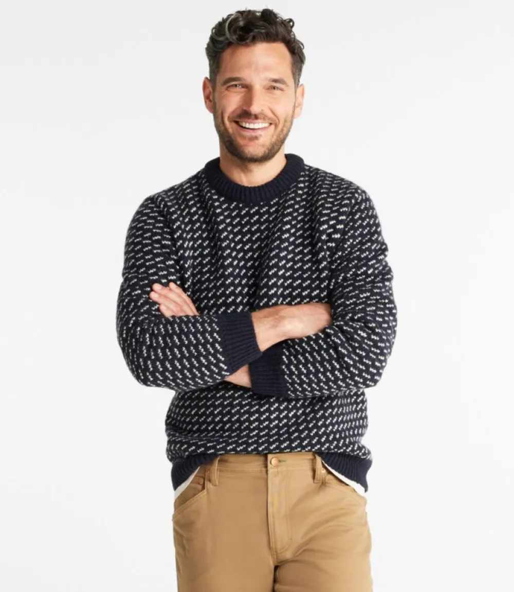 "Men's Heritage Sweater, Norwegian Crewneck"-L.L.Bean Discount