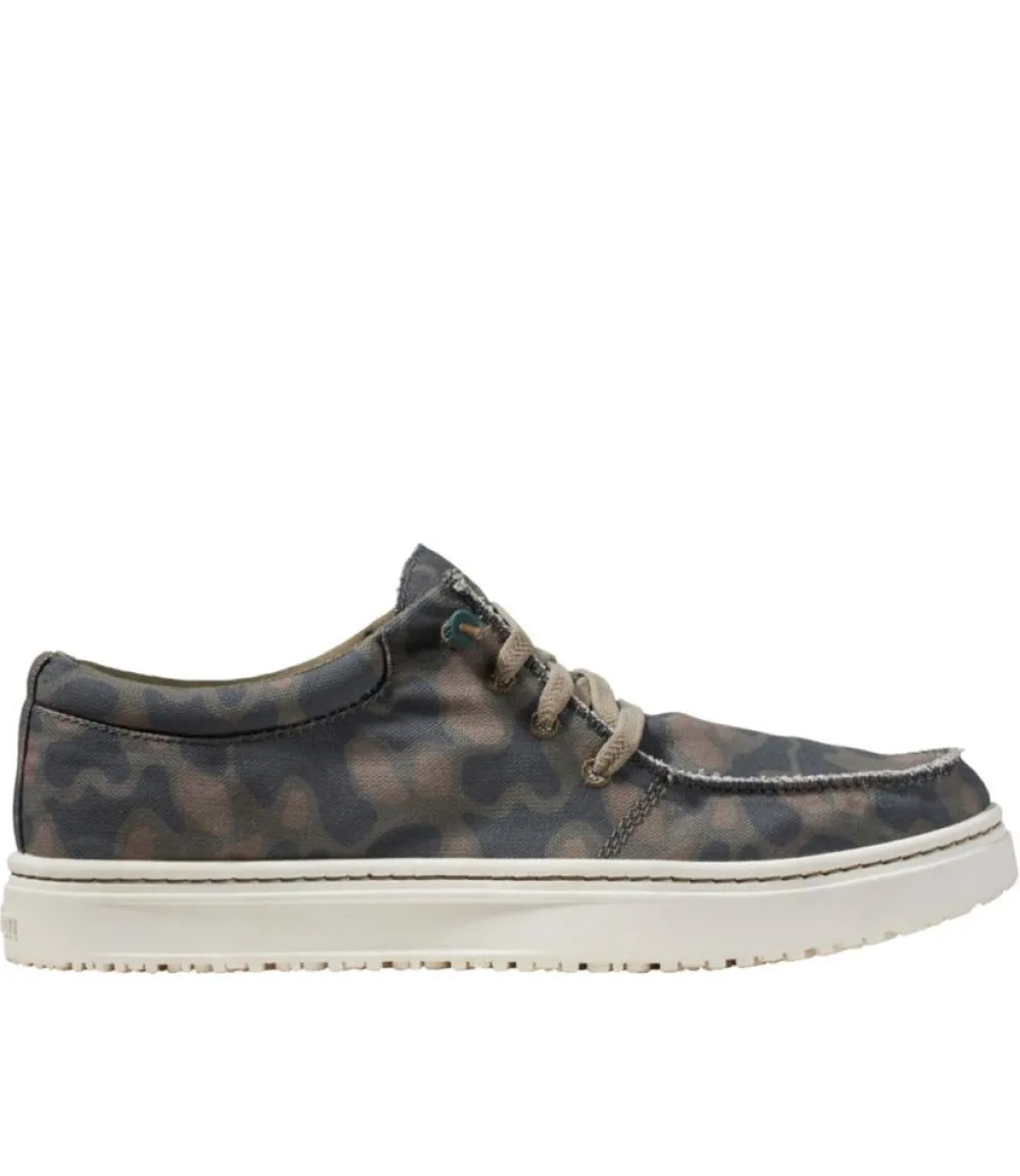 "Men's Higgins Beach 4-Eye Slip-Ons, Print"-L.L.Bean New