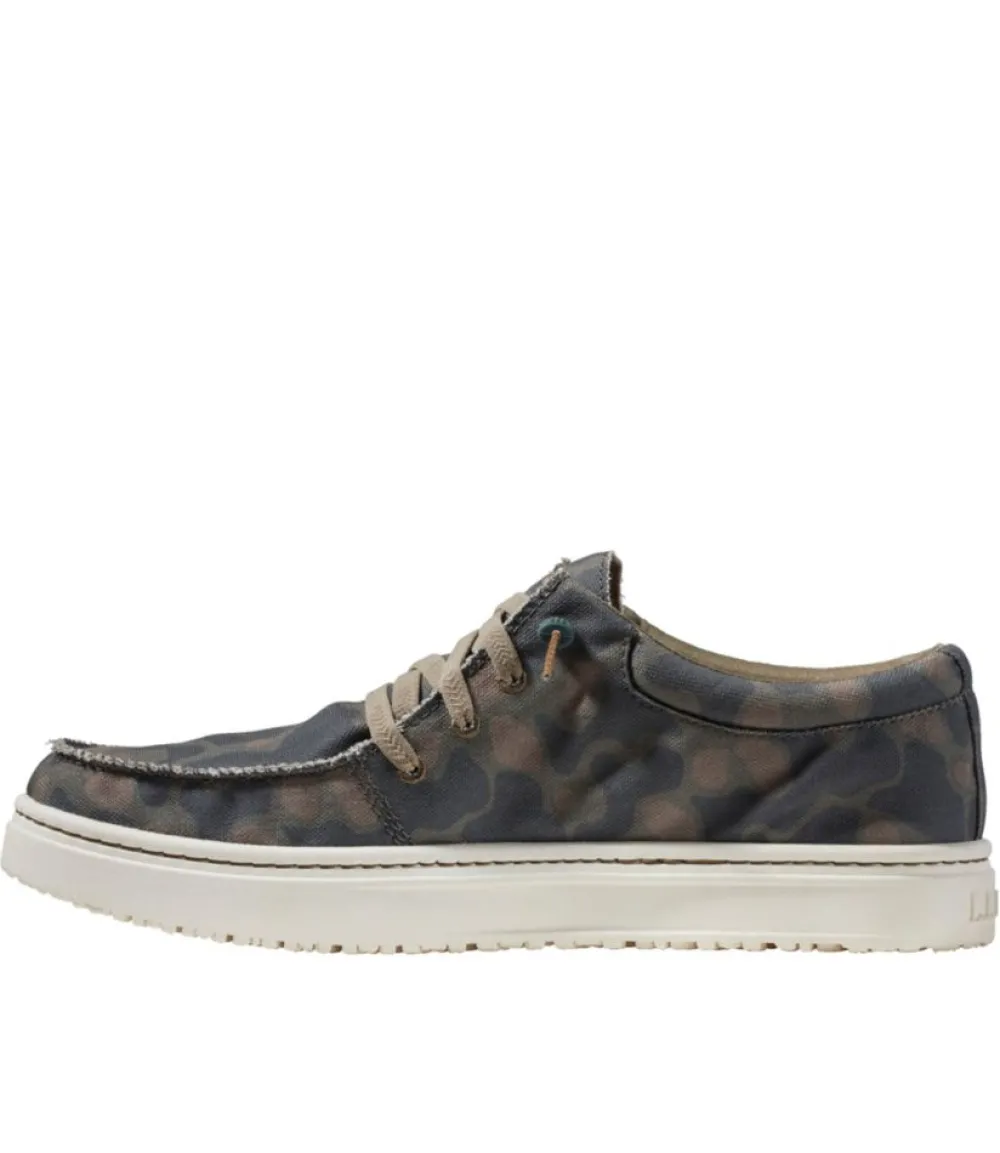 "Men's Higgins Beach 4-Eye Slip-Ons, Print"-L.L.Bean New
