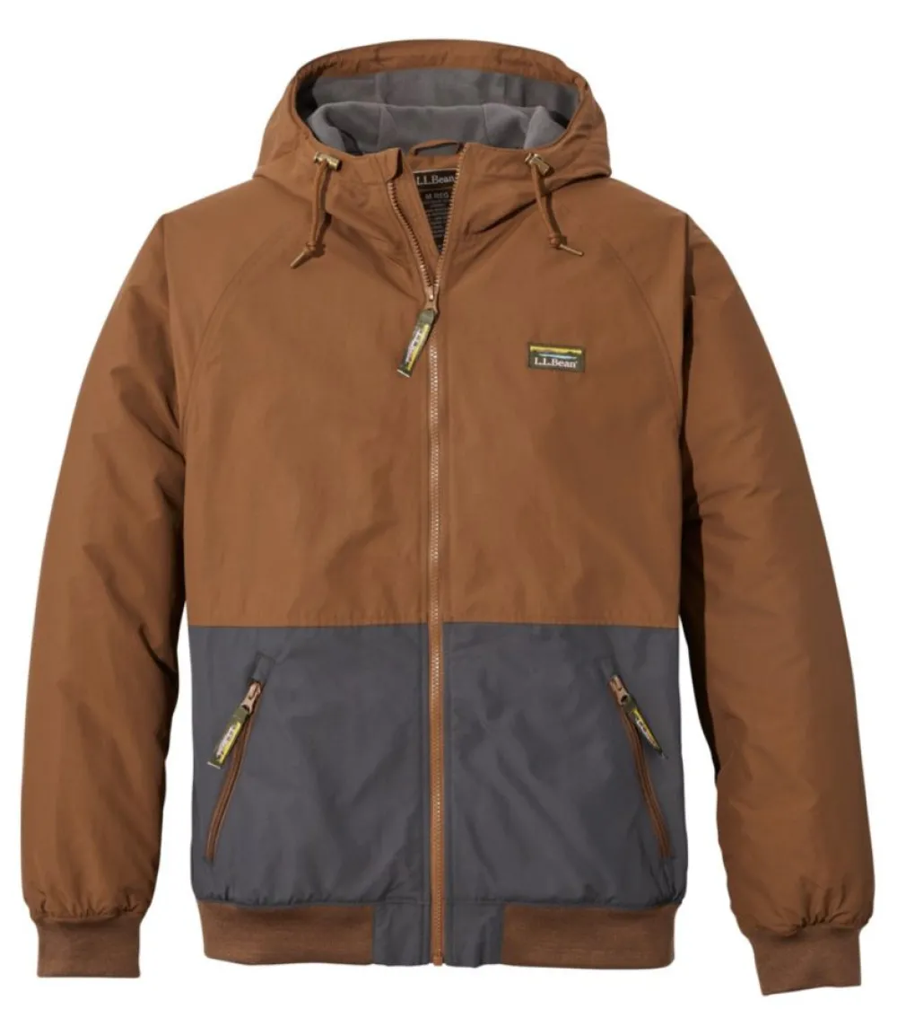 "Men's Insulated 3-Season Bomber Hooded Jacket, Colorblock"-L.L.Bean Best Sale