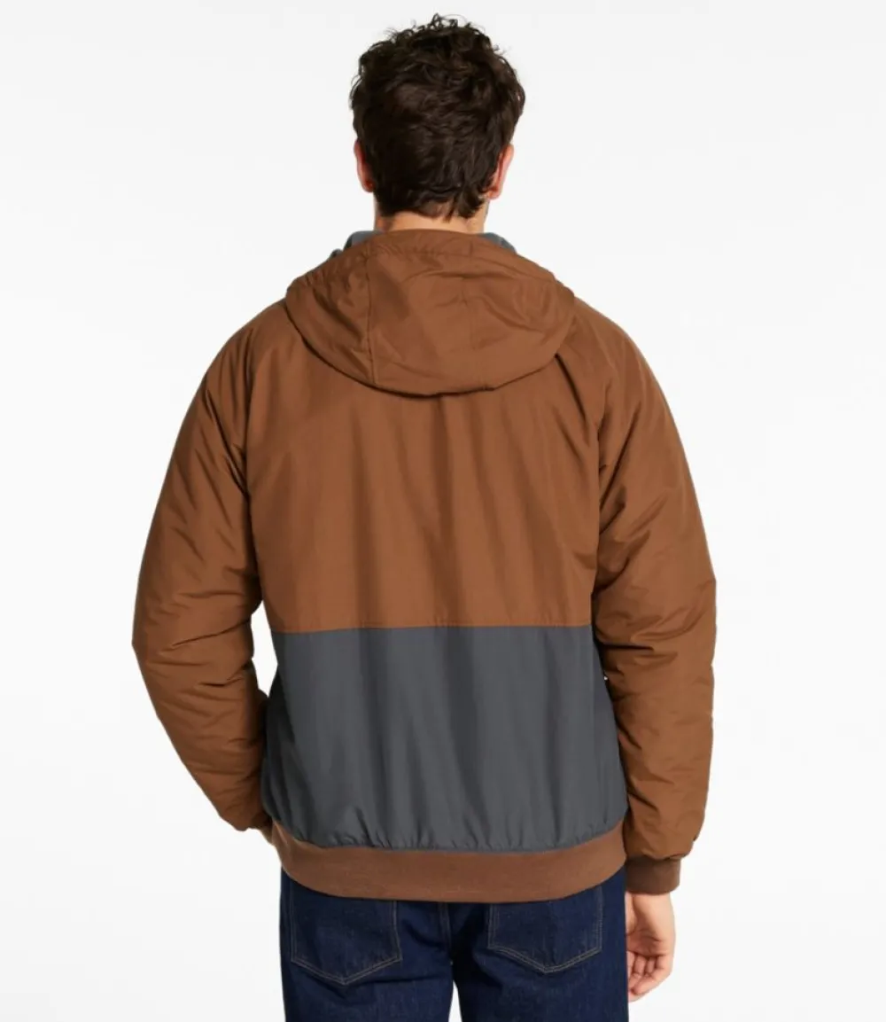 "Men's Insulated 3-Season Bomber Hooded Jacket, Colorblock"-L.L.Bean Best Sale