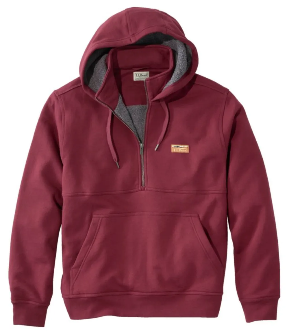 "Men's Katahdin Iron Works® Half-Zip Sweatshirt, Hooded, Fleece-Lined"-L.L.Bean Best Sale