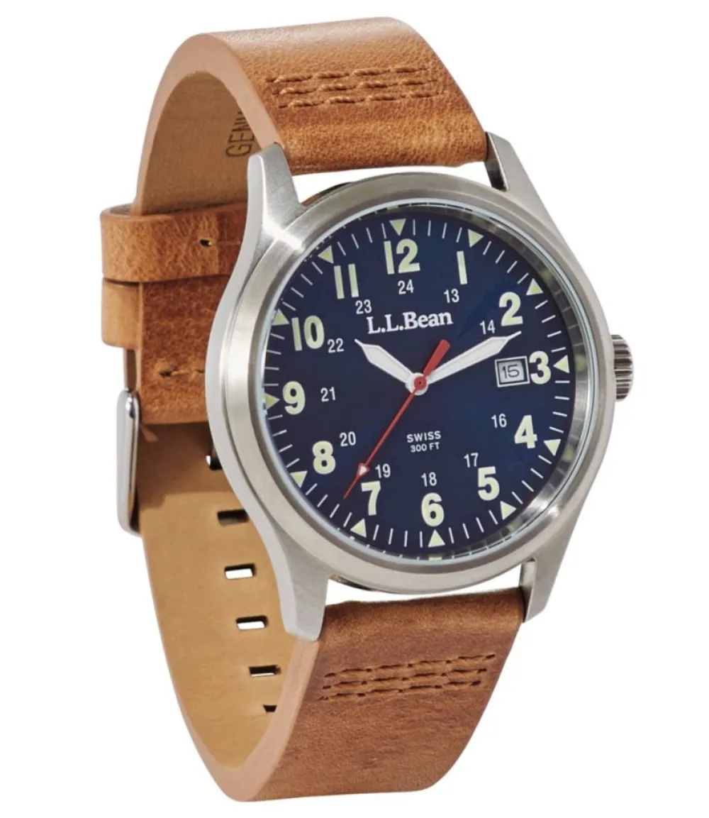 "Men's Katahdin 42mm Field Watch"-L.L.Bean Flash Sale