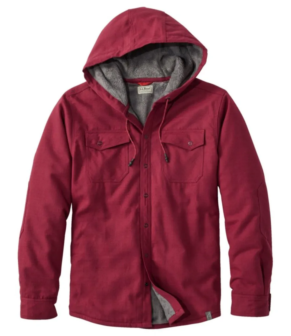 "Men's Katahdin Performance Flannel Shirt, Hi-Pile Fleece Lined"-L.L.Bean Outlet