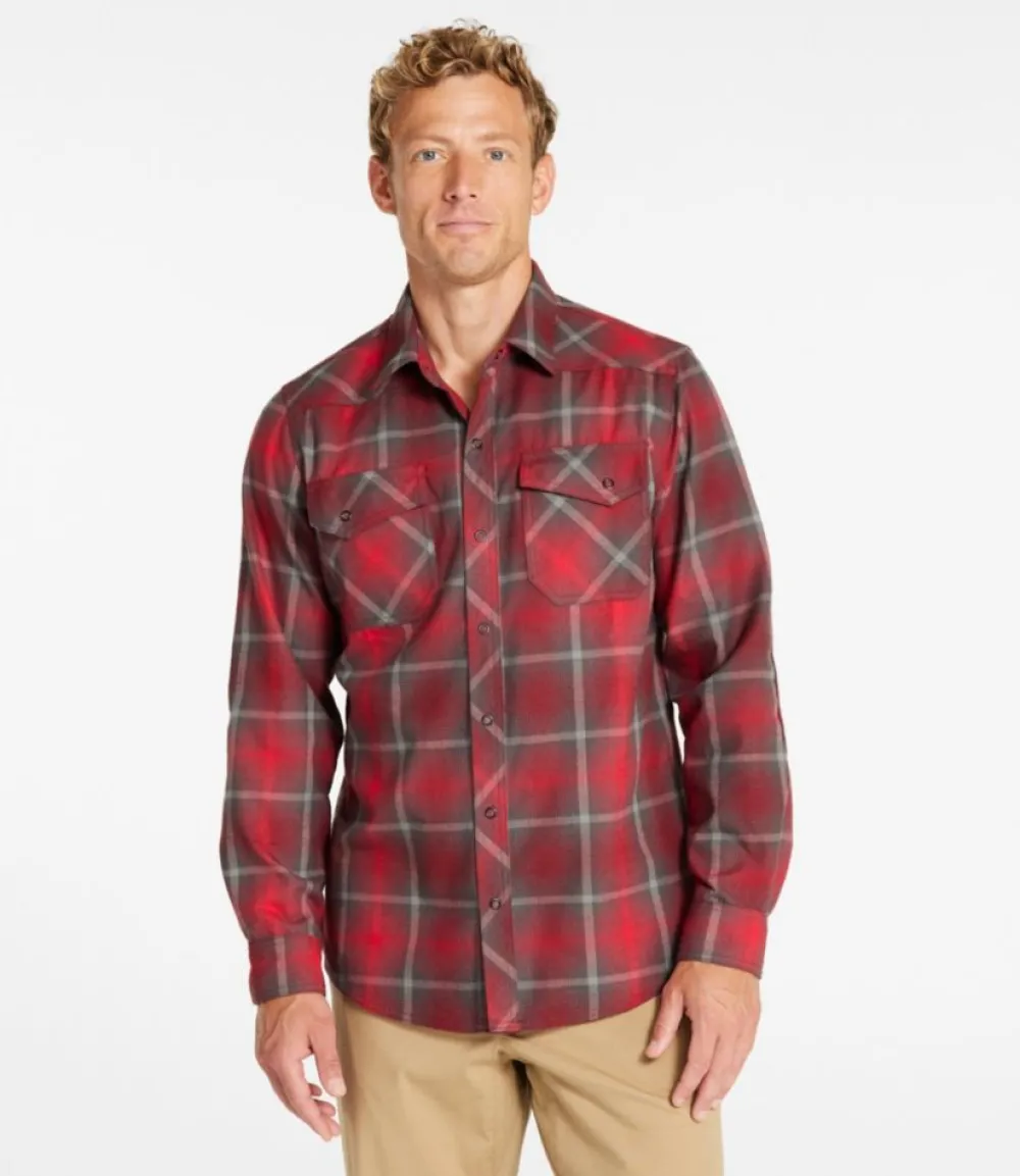 "Men's Katahdin Performance Flannel Shirt, Slightly Fitted"-L.L.Bean Sale
