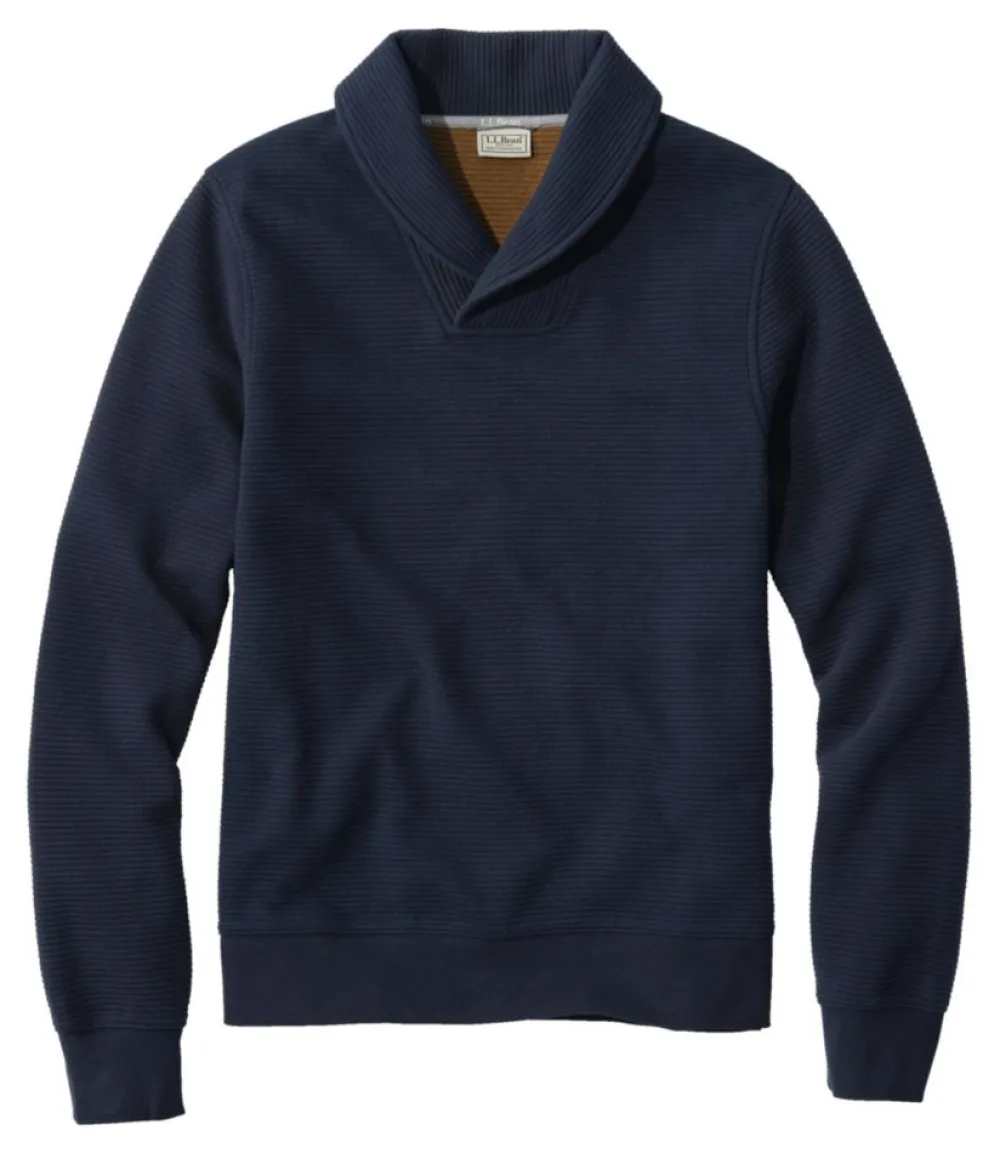 "Men's Lakewashed Double-Knit Pullover, Shawl Collar"-L.L.Bean Best