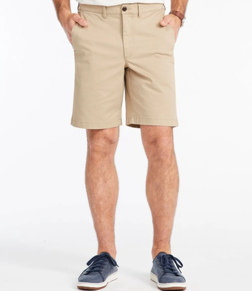"Men's Lakewashed® Stretch Khaki Shorts, 9""-L.L.Bean Fashion