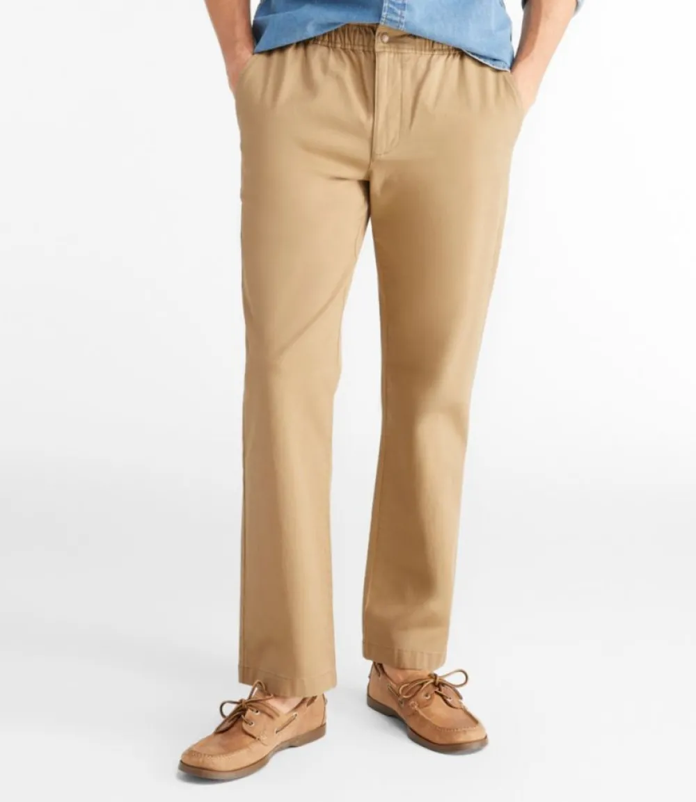 "Men's Lakewashed® Stretch Khakis, Comfort Waist, Standard Fit, Straight Leg"-L.L.Bean New