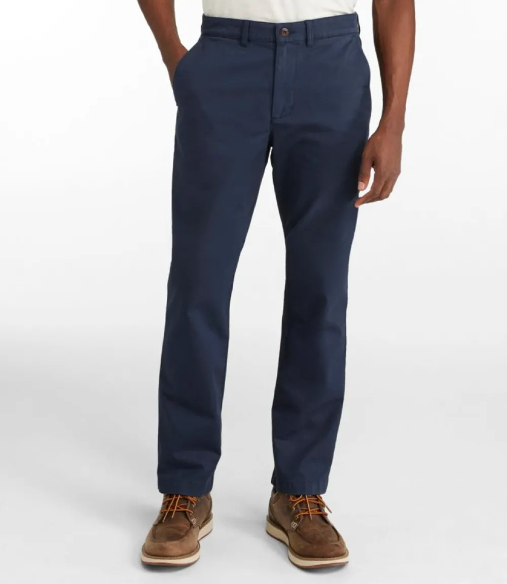 "Men's Lakewashed® Stretch Khakis, Standard Athletic Fit, Tapered Leg"-L.L.Bean Online