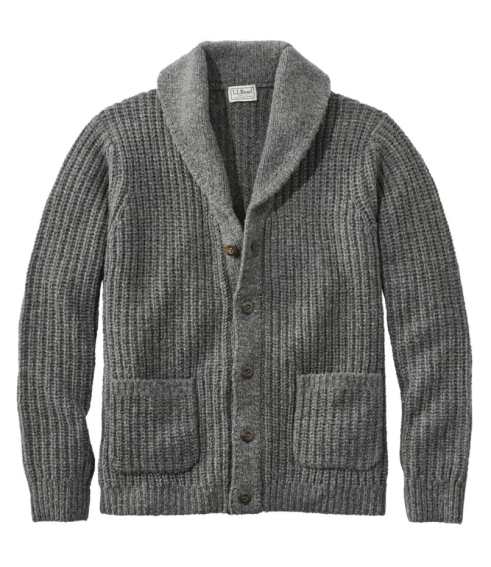 "Men's Classic Ragg Wool Sweaters, Cardigan"-L.L.Bean Hot