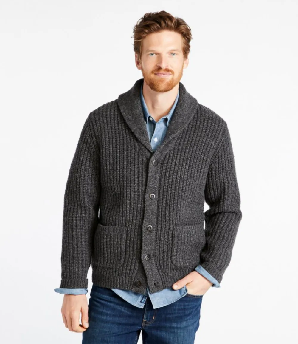 "Men's Classic Ragg Wool Sweaters, Cardigan"-L.L.Bean Hot