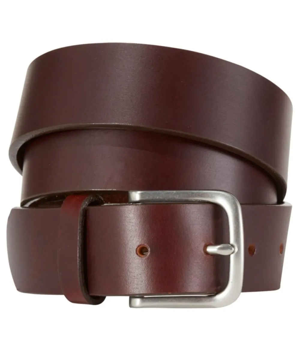 "Men's Essential Leather Belt"-L.L.Bean Fashion