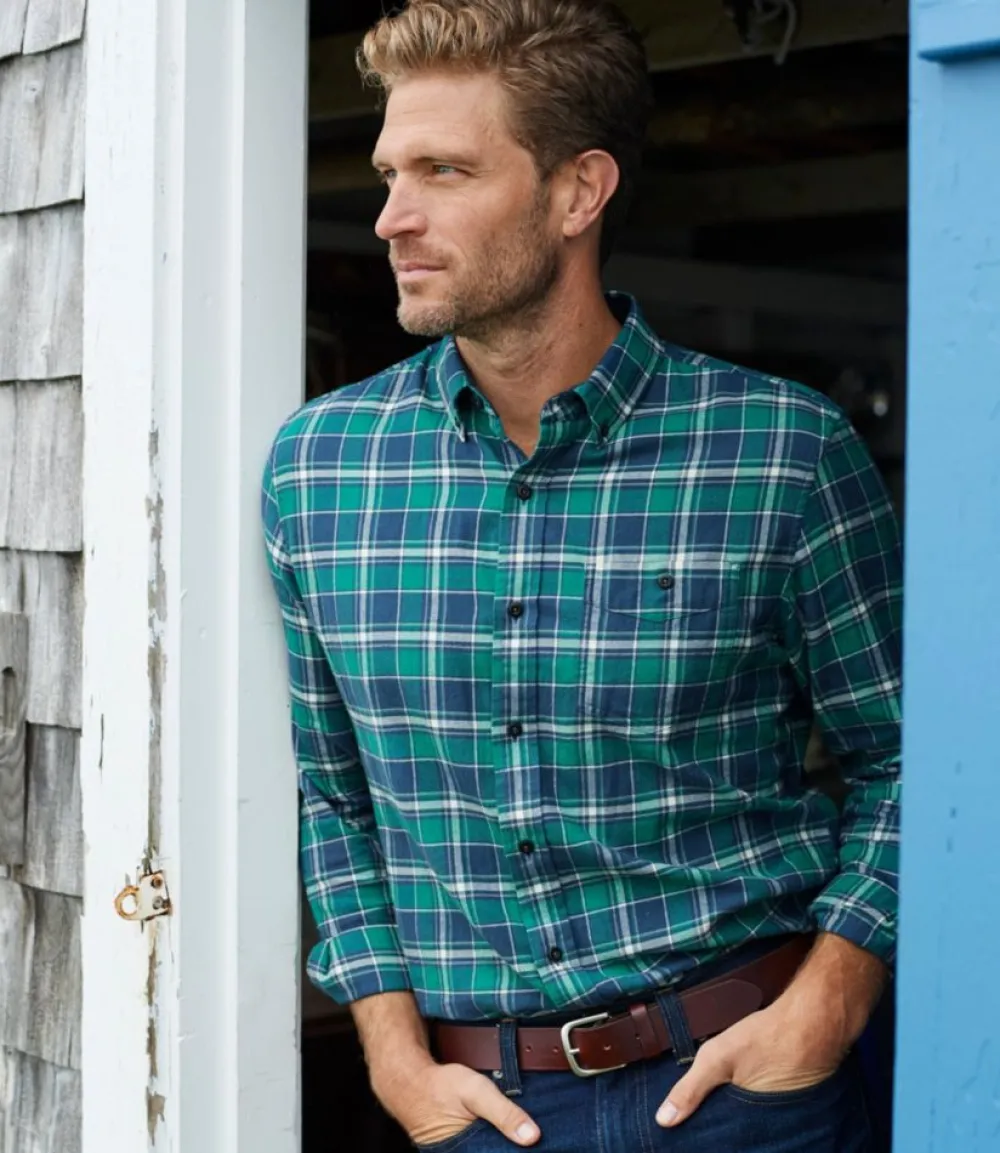 "Men's Essential Leather Belt"-L.L.Bean Fashion