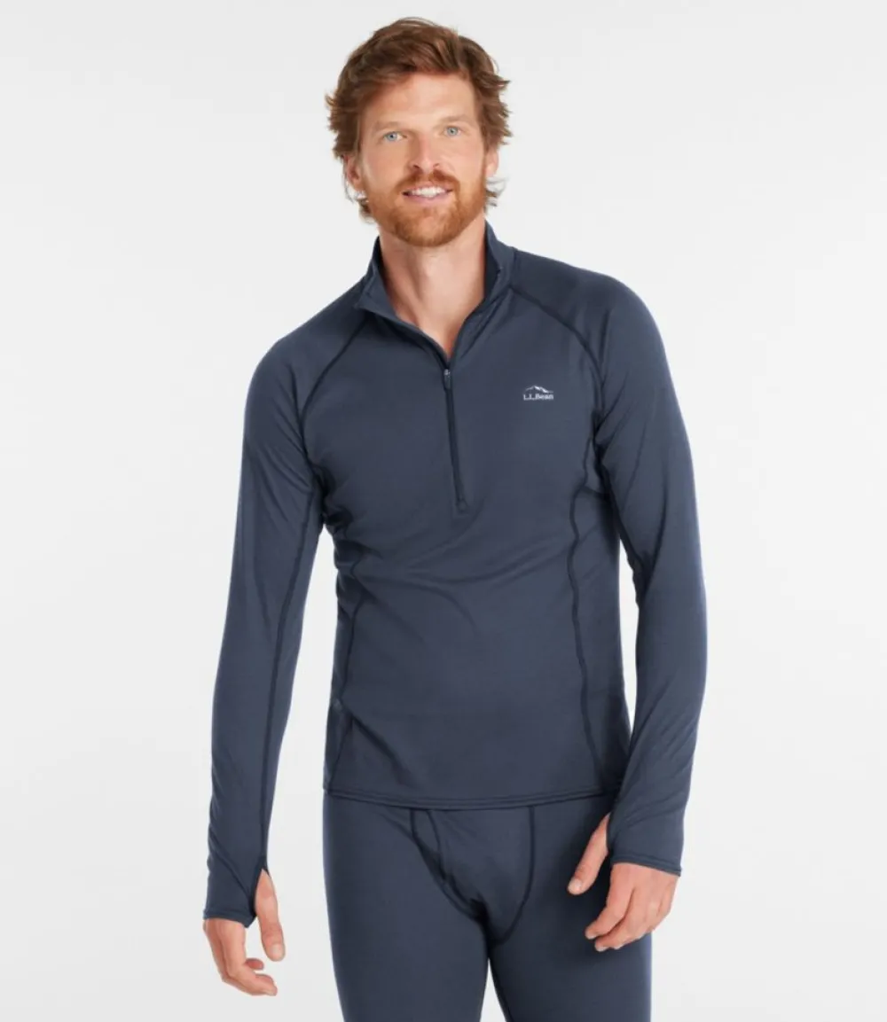 "Men's Midweight Base Layer, 1/4 Zip"-L.L.Bean Flash Sale
