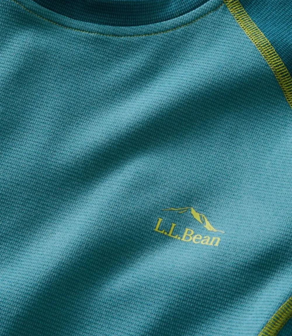 "Men's Midweight Base Layer Crew, Long-Sleeve Color Block"-L.L.Bean Fashion