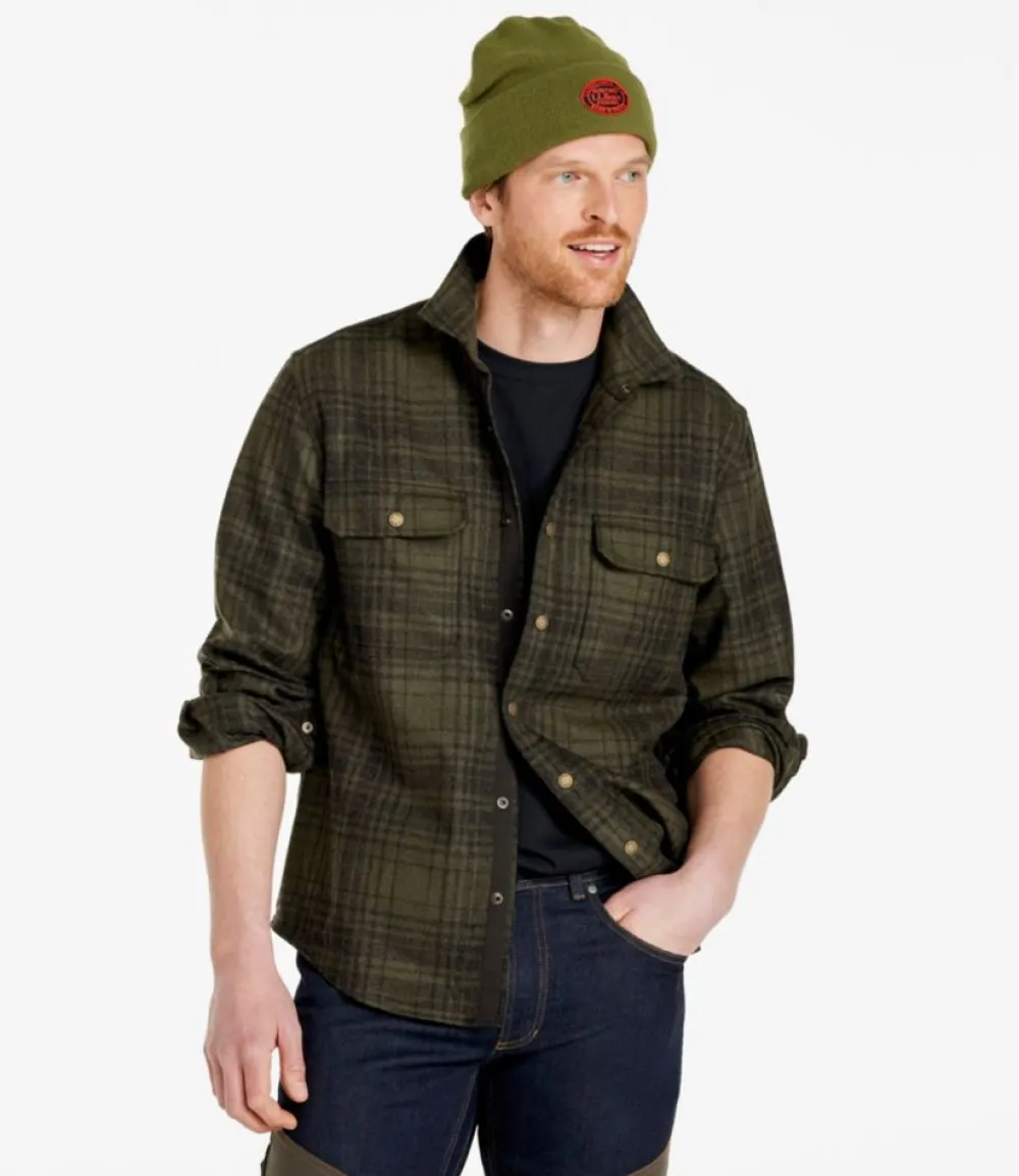 "Men's Maine Guide Lightweight Merino Wool Field Shirt, Plaid"-L.L.Bean Outlet