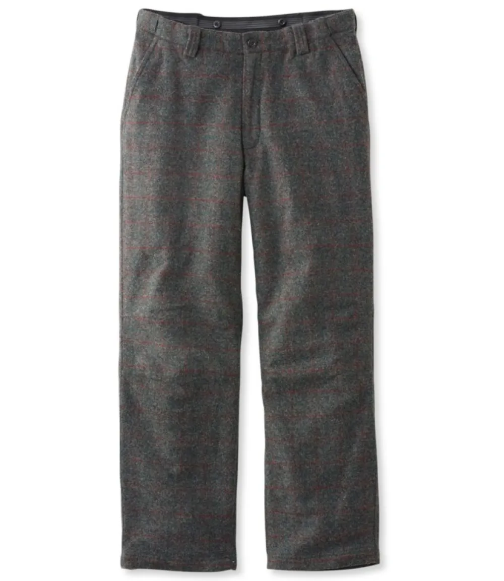 "Men's Maine Guide Wool Pants with PrimaLoft, Plaid"-L.L.Bean Sale