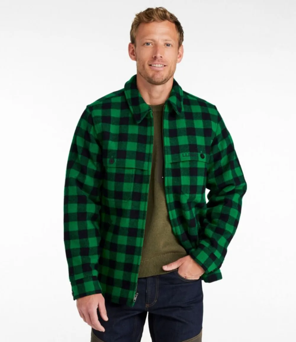 "Men's Maine Guide Zip-Front Jac-Shirt, Plaid"-L.L.Bean Best Sale