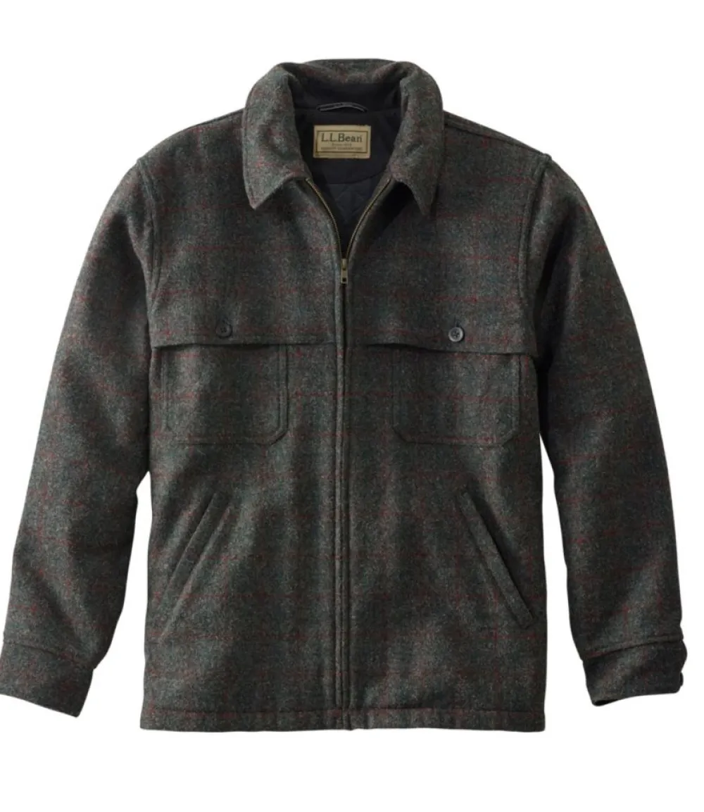 "Men's Maine Guide Zip-Front Jac-Shirt with PrimaLoft, Plaid"-L.L.Bean Sale