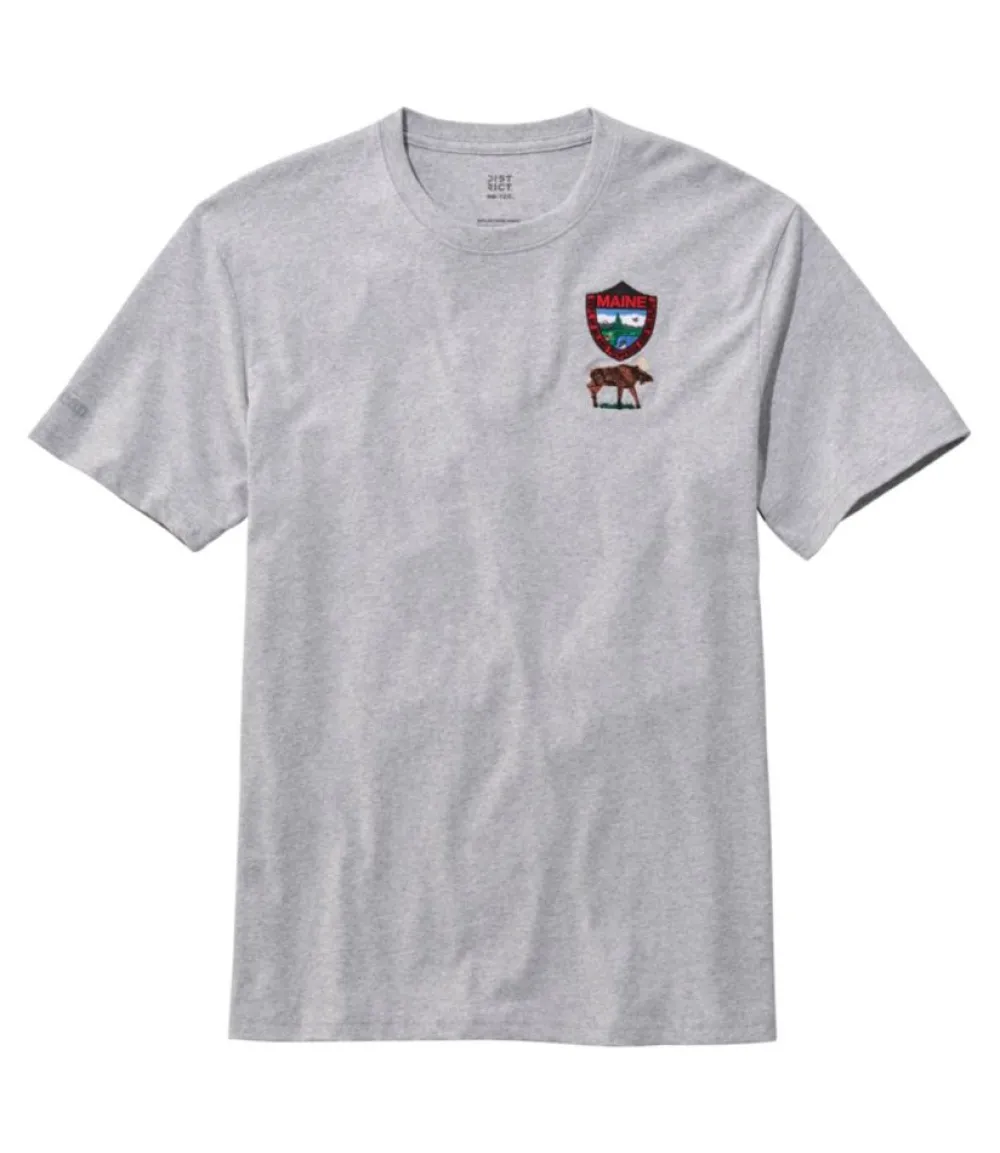 "Men's Maine Inland Fisheries and Wildlife Tee, Moose"-L.L.Bean Fashion