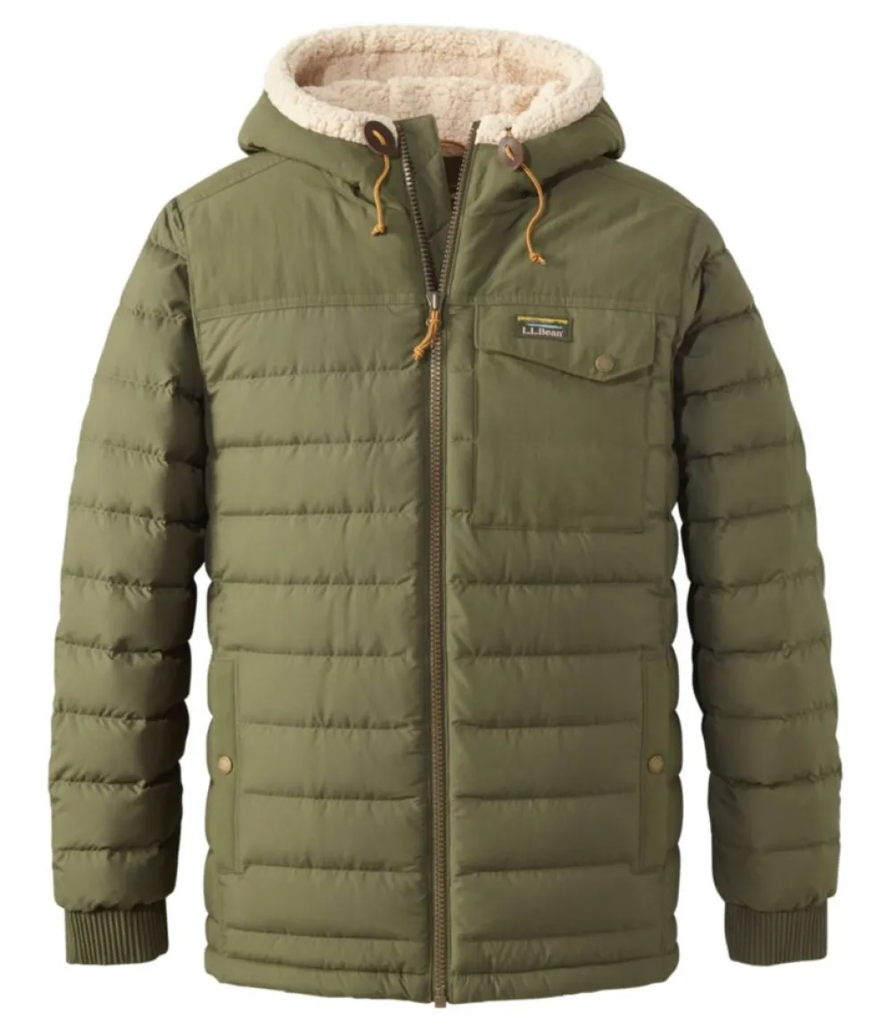 "Men's Mountain Classic Down Hooded Jacket, Sherpa-Lined"-L.L.Bean Best