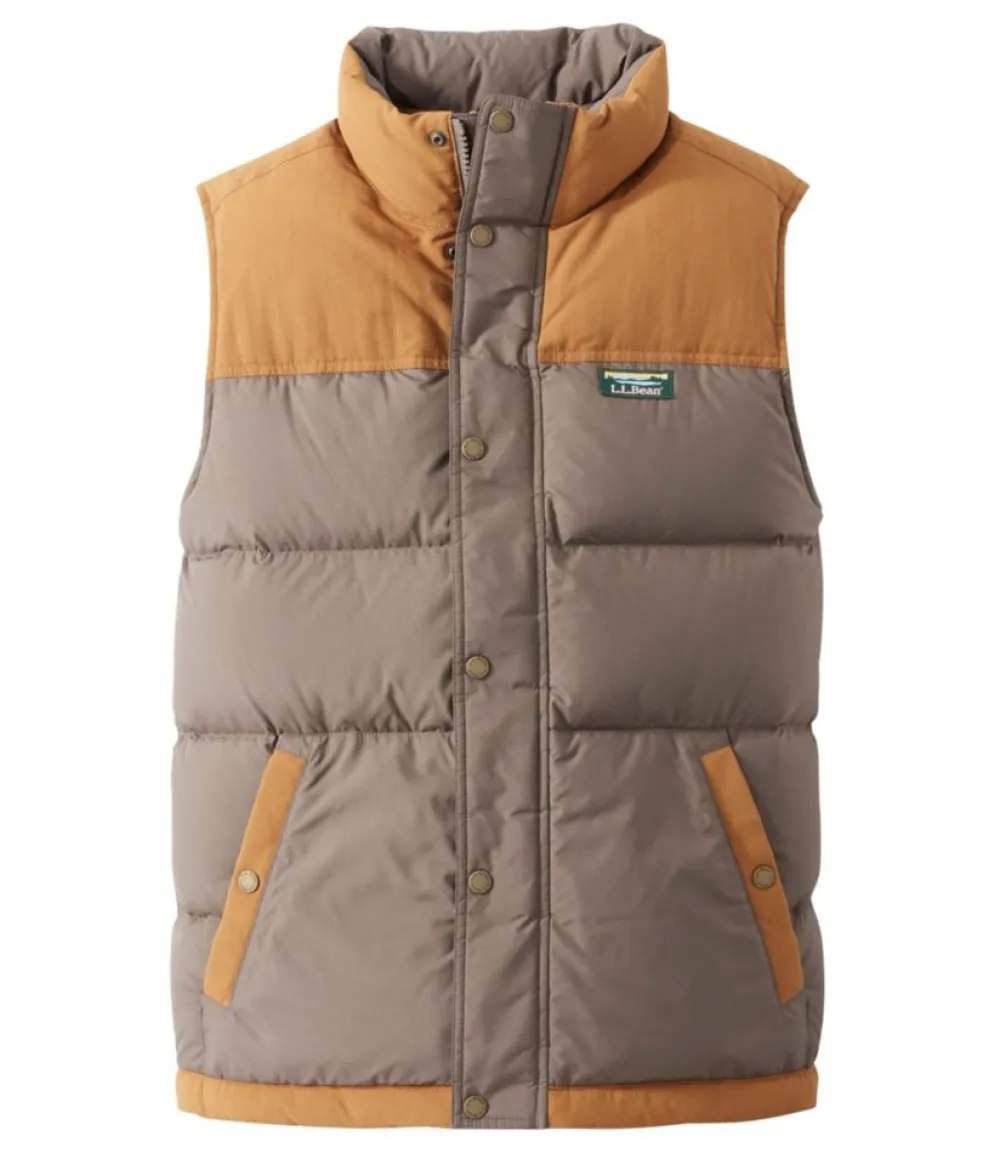 "Men's Mountain Classic Down Vest, Colorblock"-L.L.Bean Discount