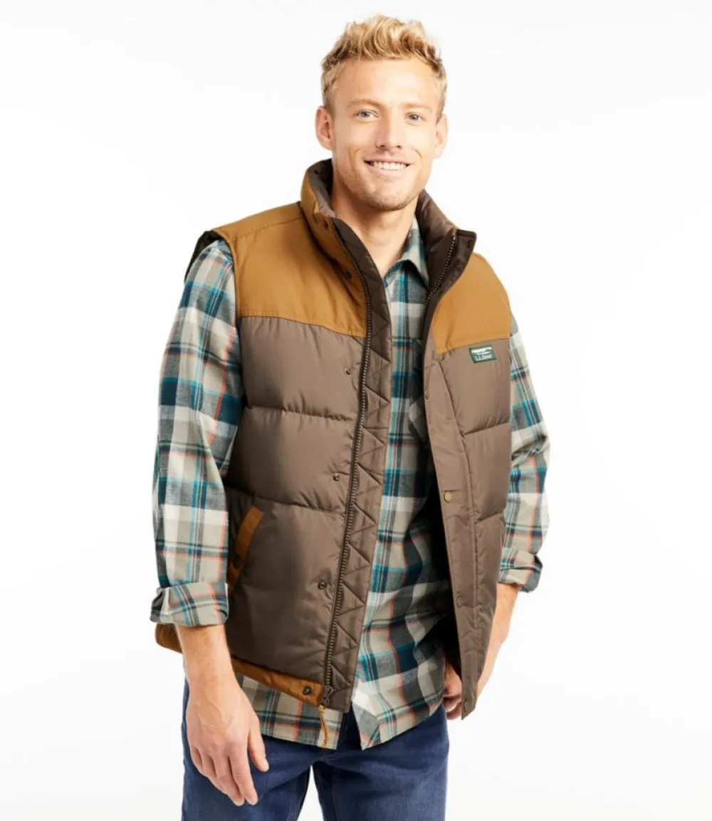 "Men's Mountain Classic Down Vest, Colorblock"-L.L.Bean Discount