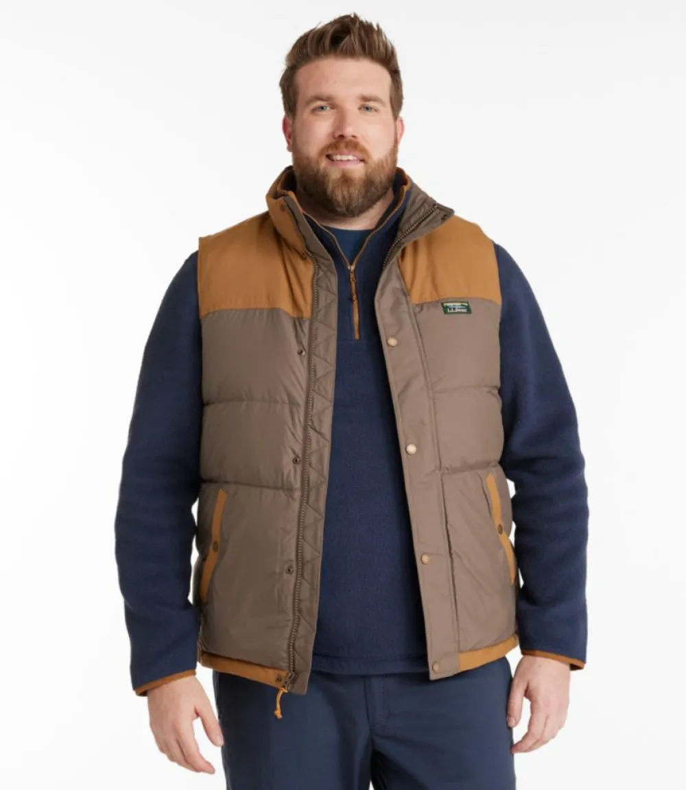 "Men's Mountain Classic Down Vest, Colorblock"-L.L.Bean Discount
