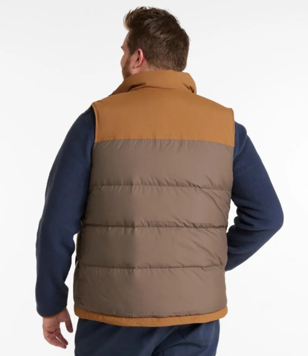 "Men's Mountain Classic Down Vest, Colorblock"-L.L.Bean Discount
