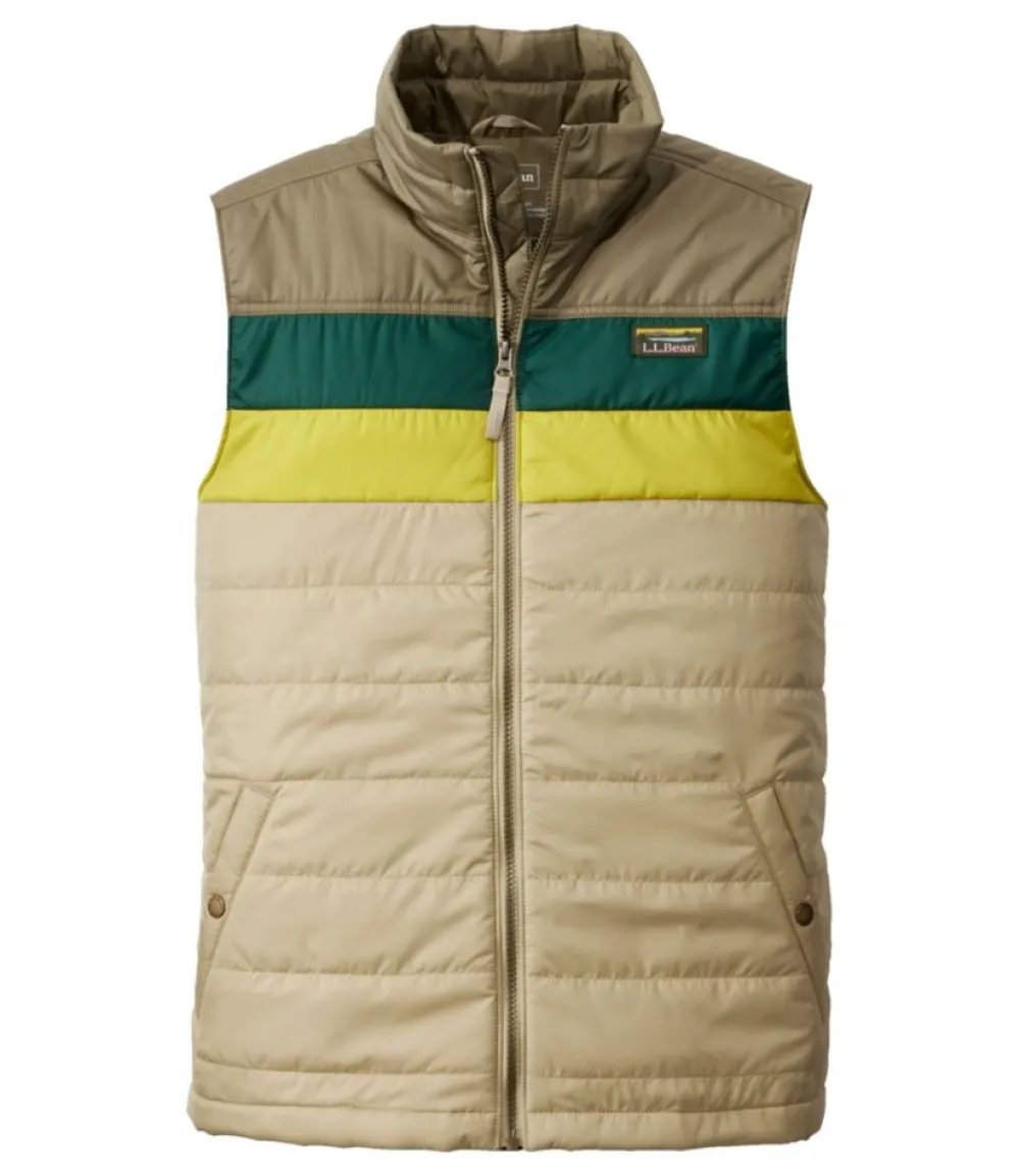 "Men's Mountain Classic Puffer Vest, Colorblock"-L.L.Bean Online