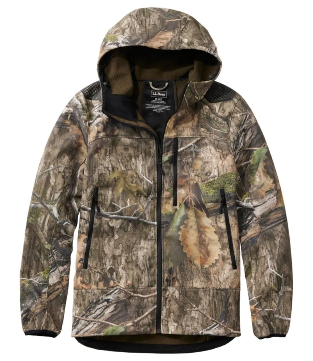 "Men's Ridge Runner Softshell Jacket, Camo"-L.L.Bean Cheap