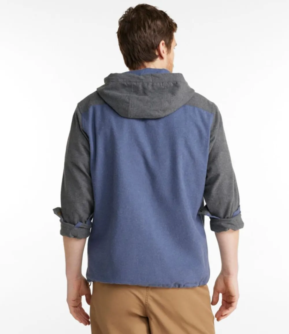 "Men's Scotch Plaid Flannel Shirt, Anorak, Traditional Fit, Colorblock"-L.L.Bean Cheap