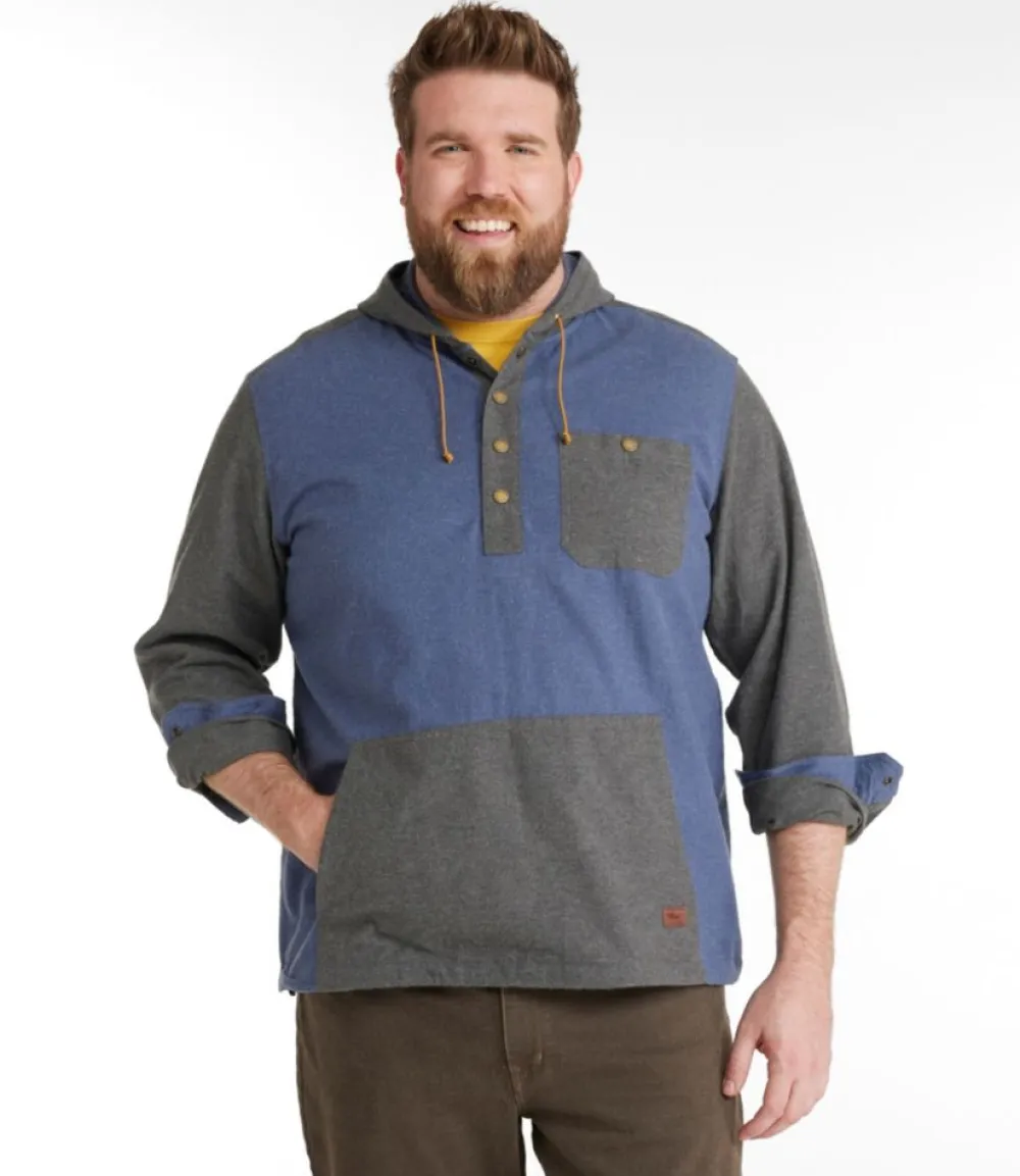 "Men's Scotch Plaid Flannel Shirt, Anorak, Traditional Fit, Colorblock"-L.L.Bean Cheap