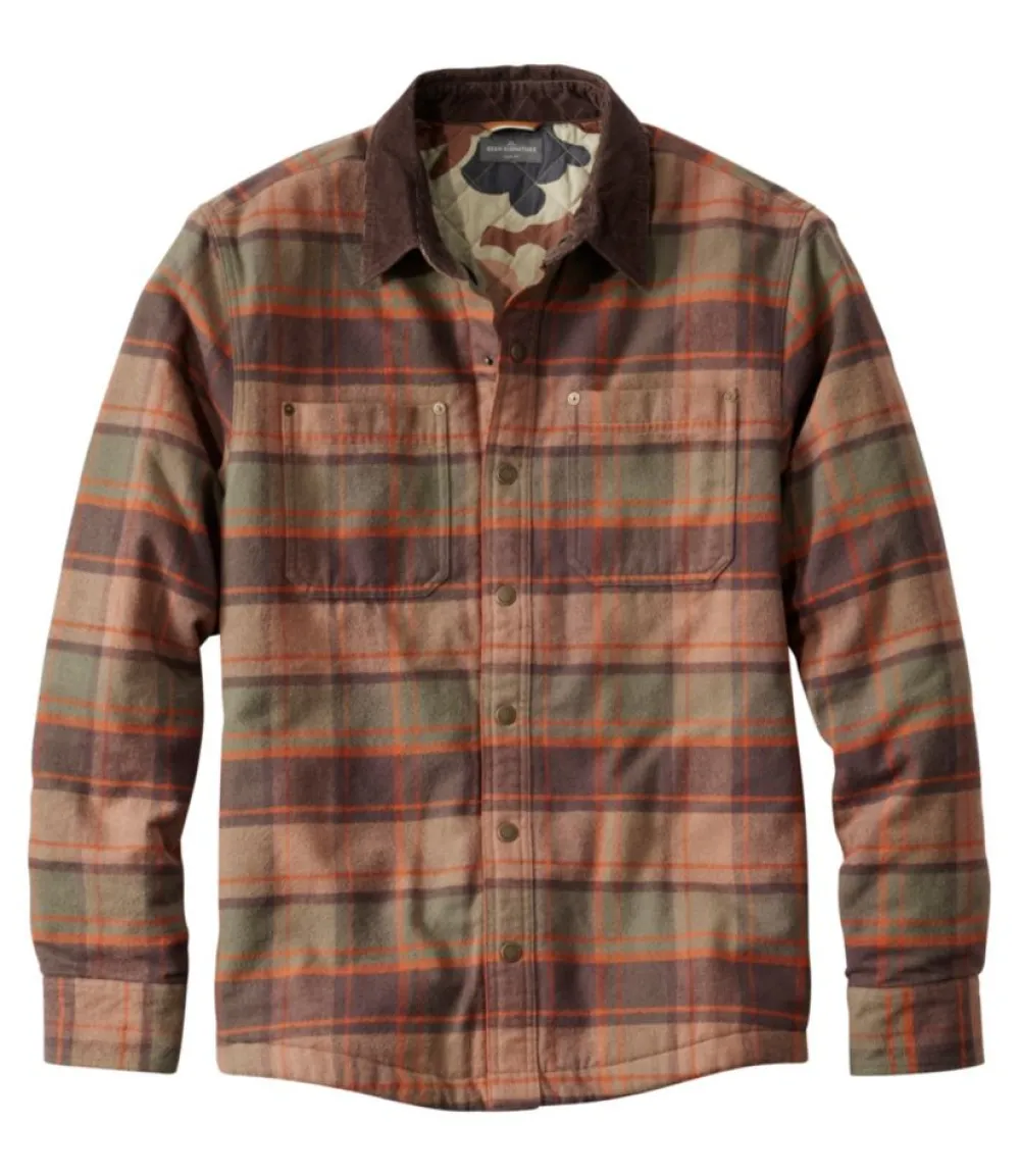 "Men's Signature 1933 Chamois Cloth Shirt, Lined, Pattern"-L.L.Bean Online