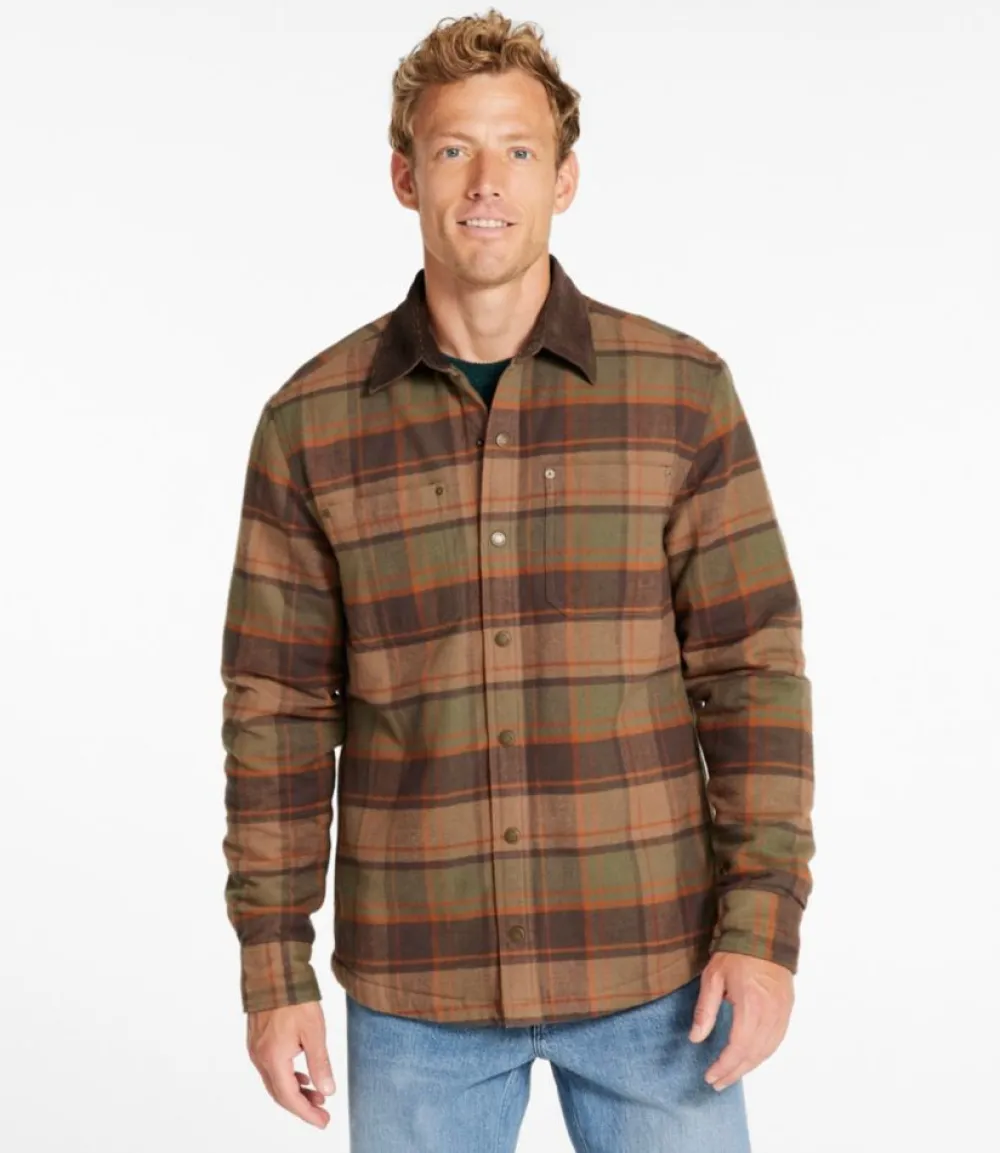 "Men's Signature 1933 Chamois Cloth Shirt, Lined, Pattern"-L.L.Bean Online