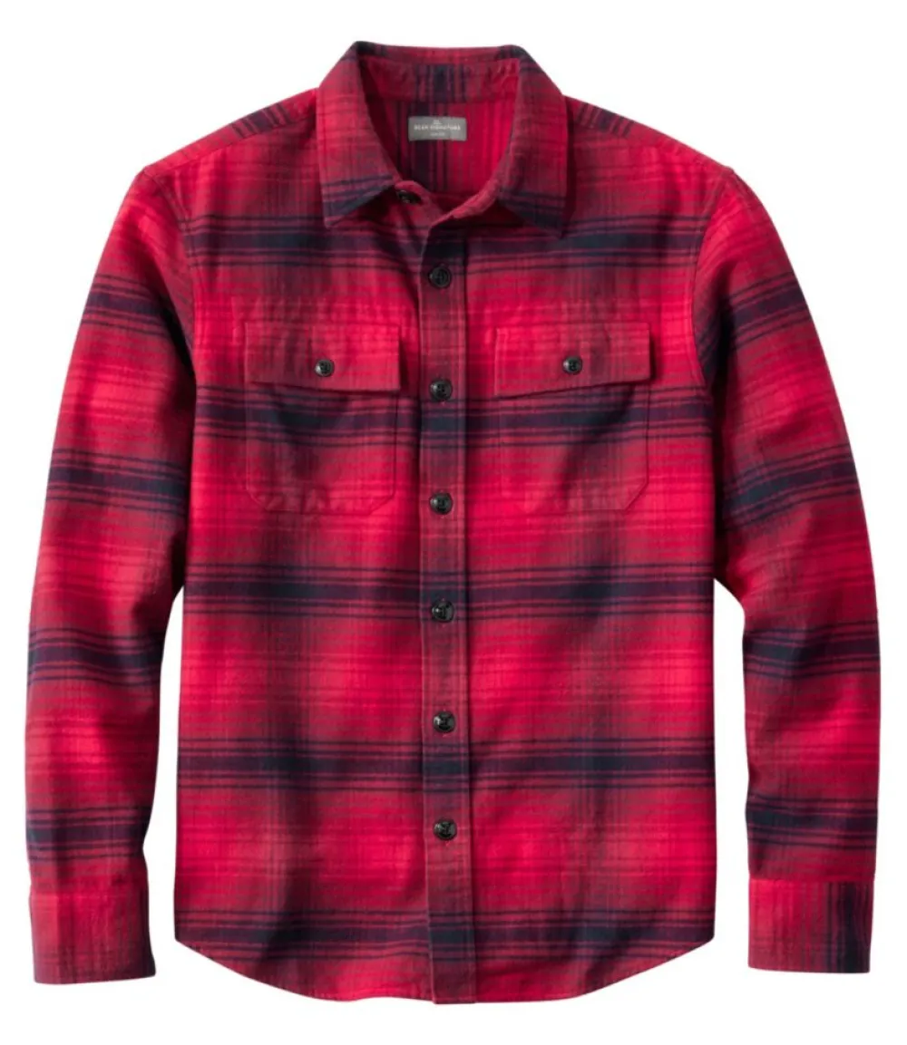 "Men's Signature 1933 Chamois Cloth Shirt, Slim Fit, Pattern"-L.L.Bean Discount