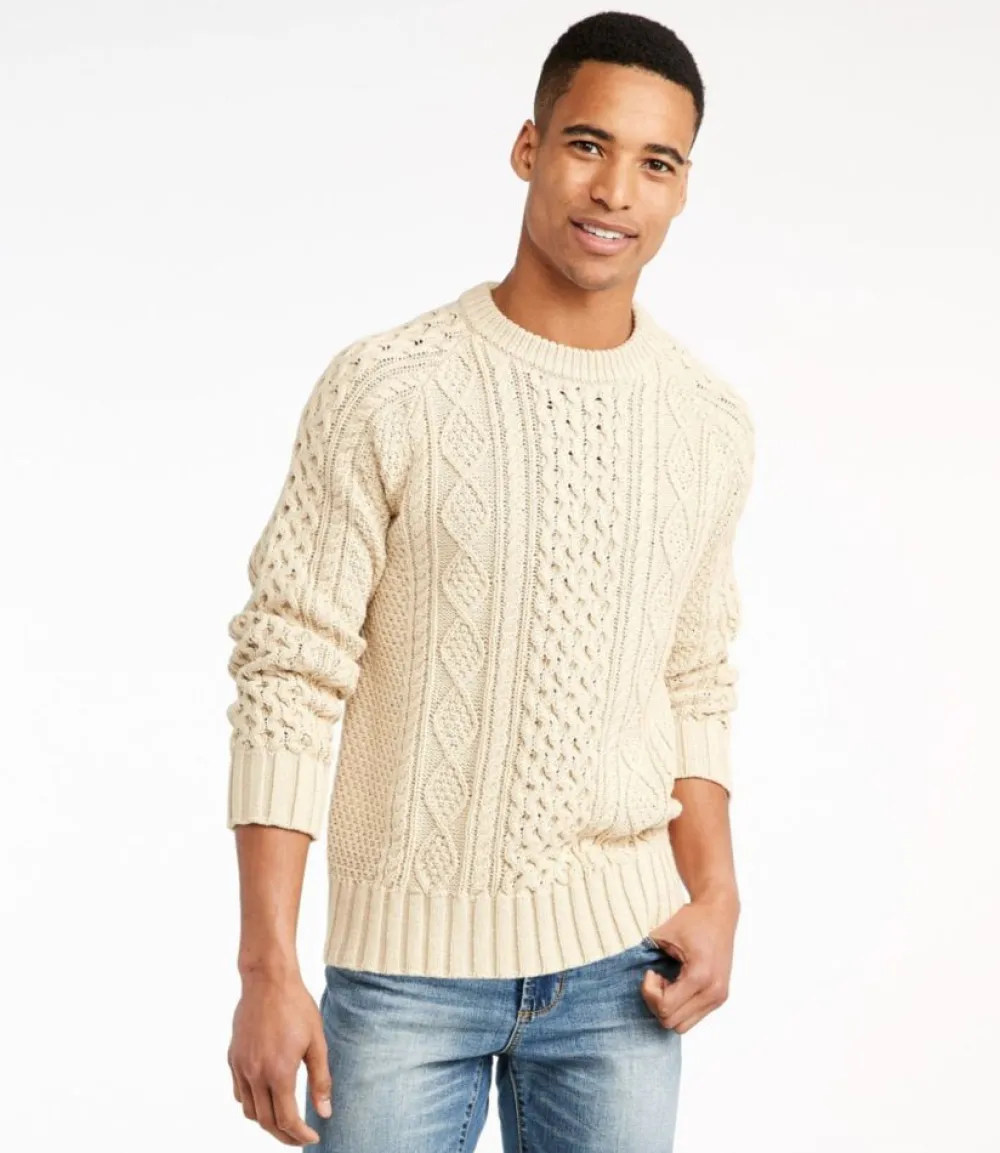 "Men's Signature Cotton Fisherman Sweater"-L.L.Bean Cheap