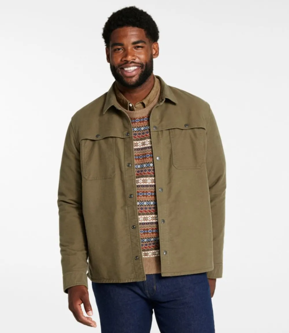"Men's Signature Heritage Moleskin Shirt Jac"-L.L.Bean Shop