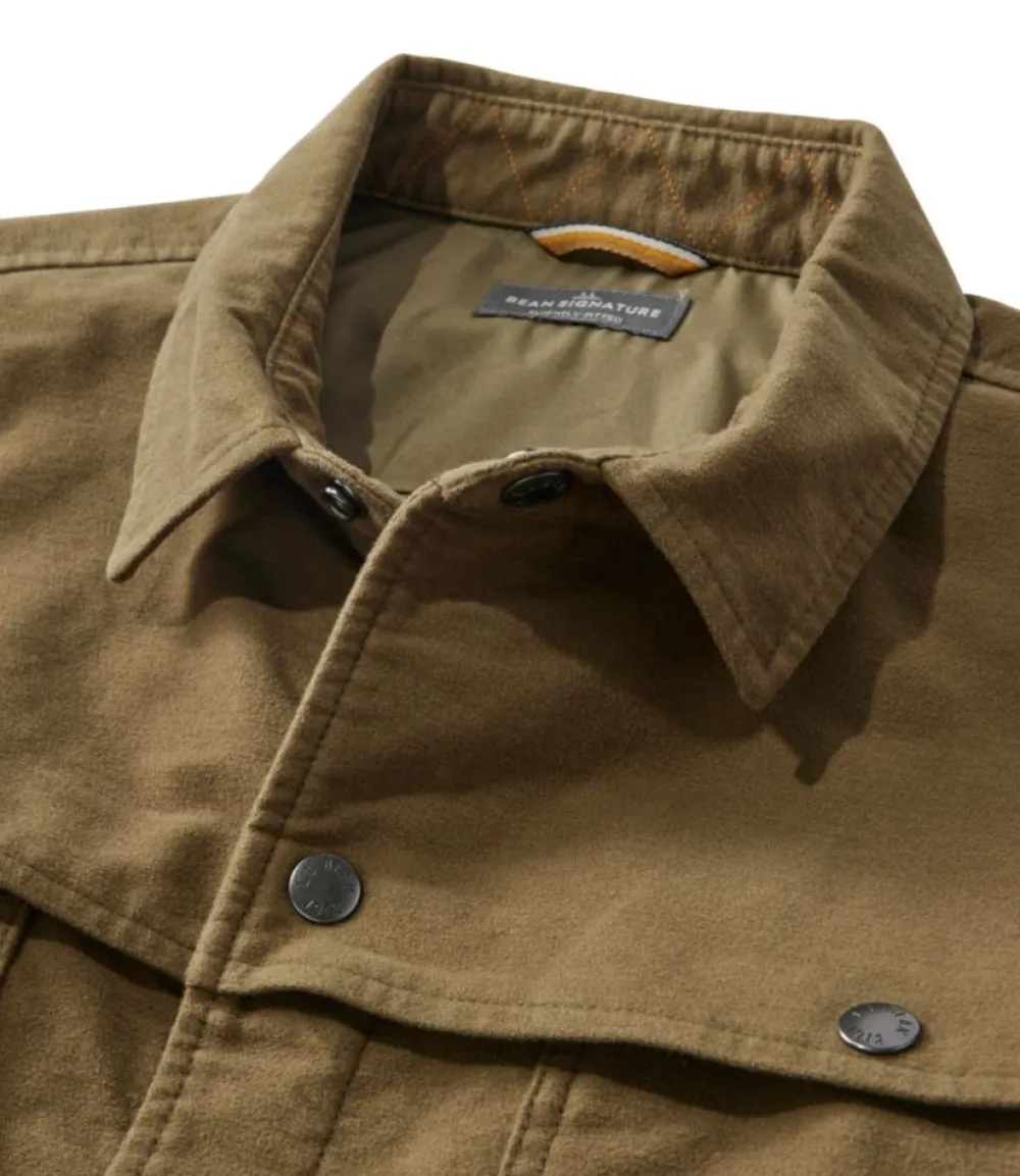 "Men's Signature Heritage Moleskin Shirt Jac"-L.L.Bean Shop