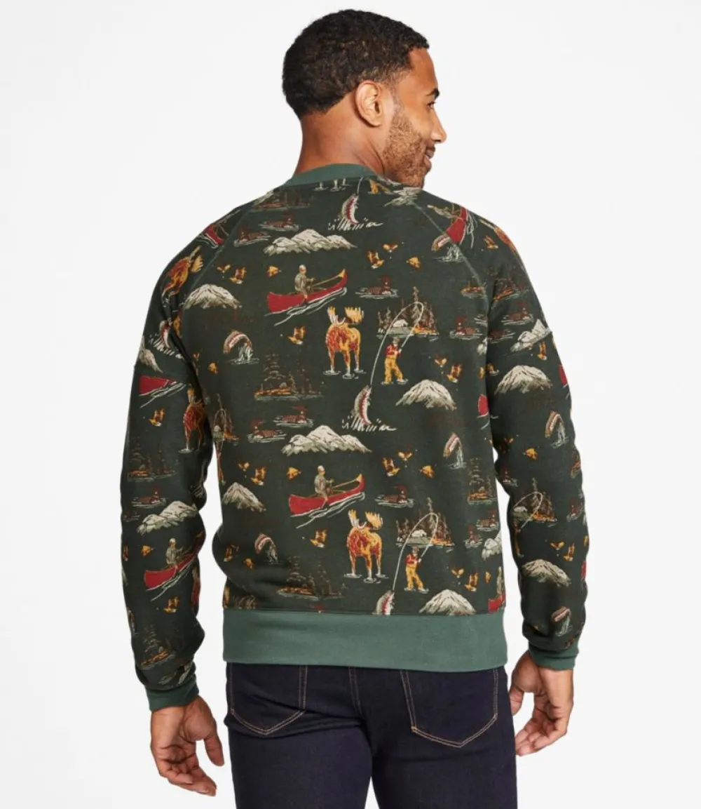 "Men's Signature Heritage Sweatshirt, Crewneck, Print"-L.L.Bean Outlet