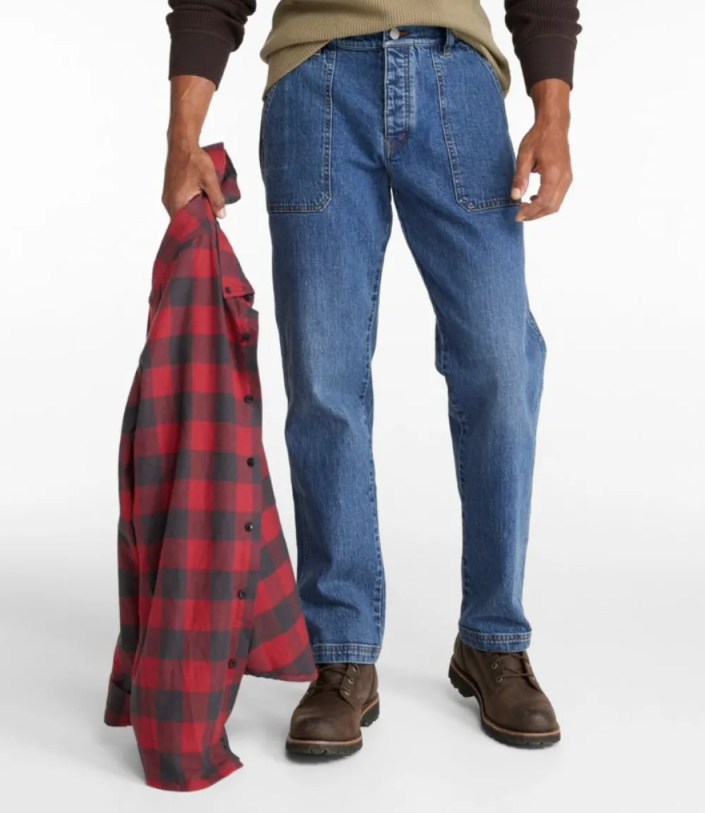"Men's Signature Heritage Utility Denim, Classic Fit, Straight Leg"-L.L.Bean Best