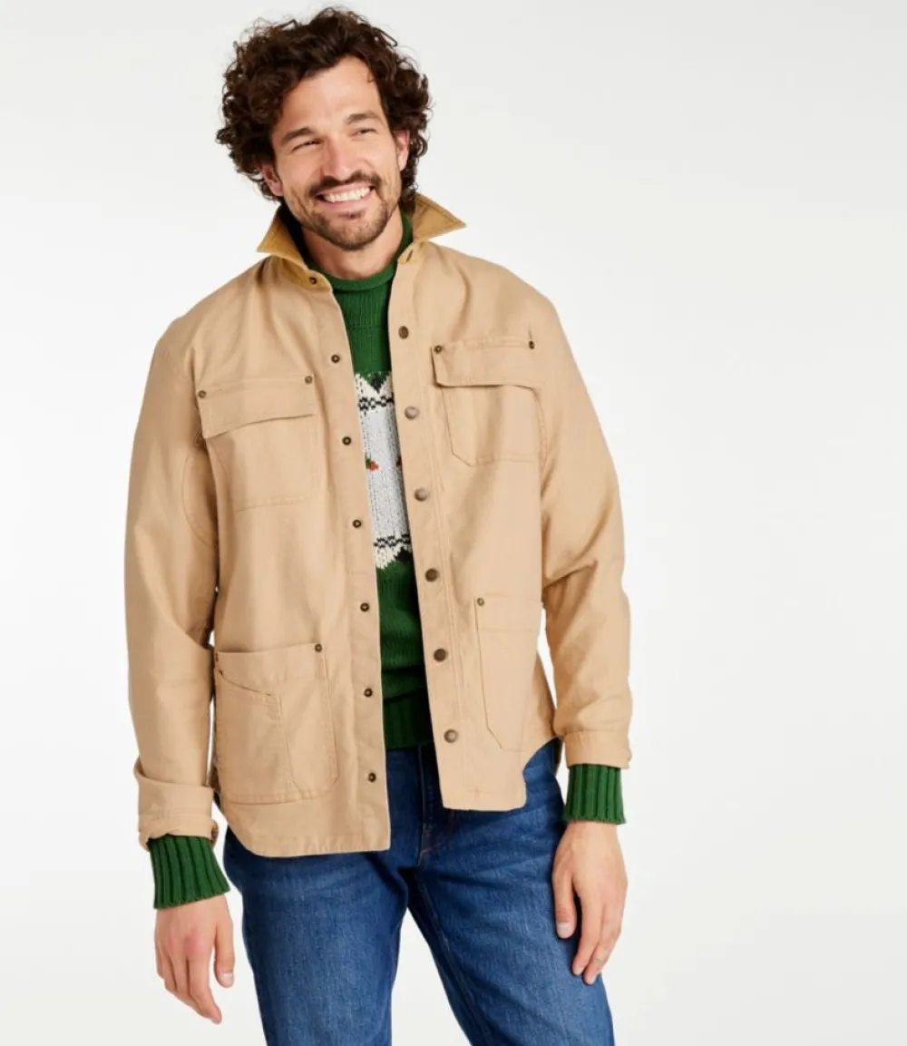 "Men's Signature Lined Canvas Shirt Jac"-L.L.Bean Cheap