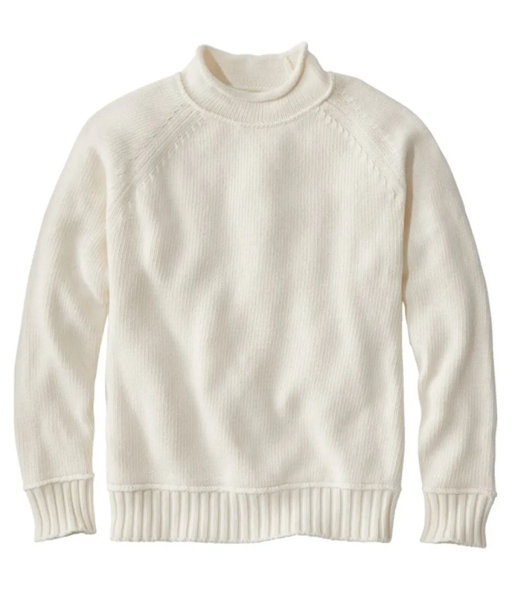 "Men's Signature Organic Cotton Rollneck Sweater"-L.L.Bean Clearance