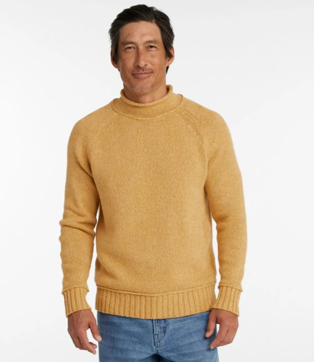 "Men's Signature Organic Cotton Rollneck Sweater"-L.L.Bean Clearance