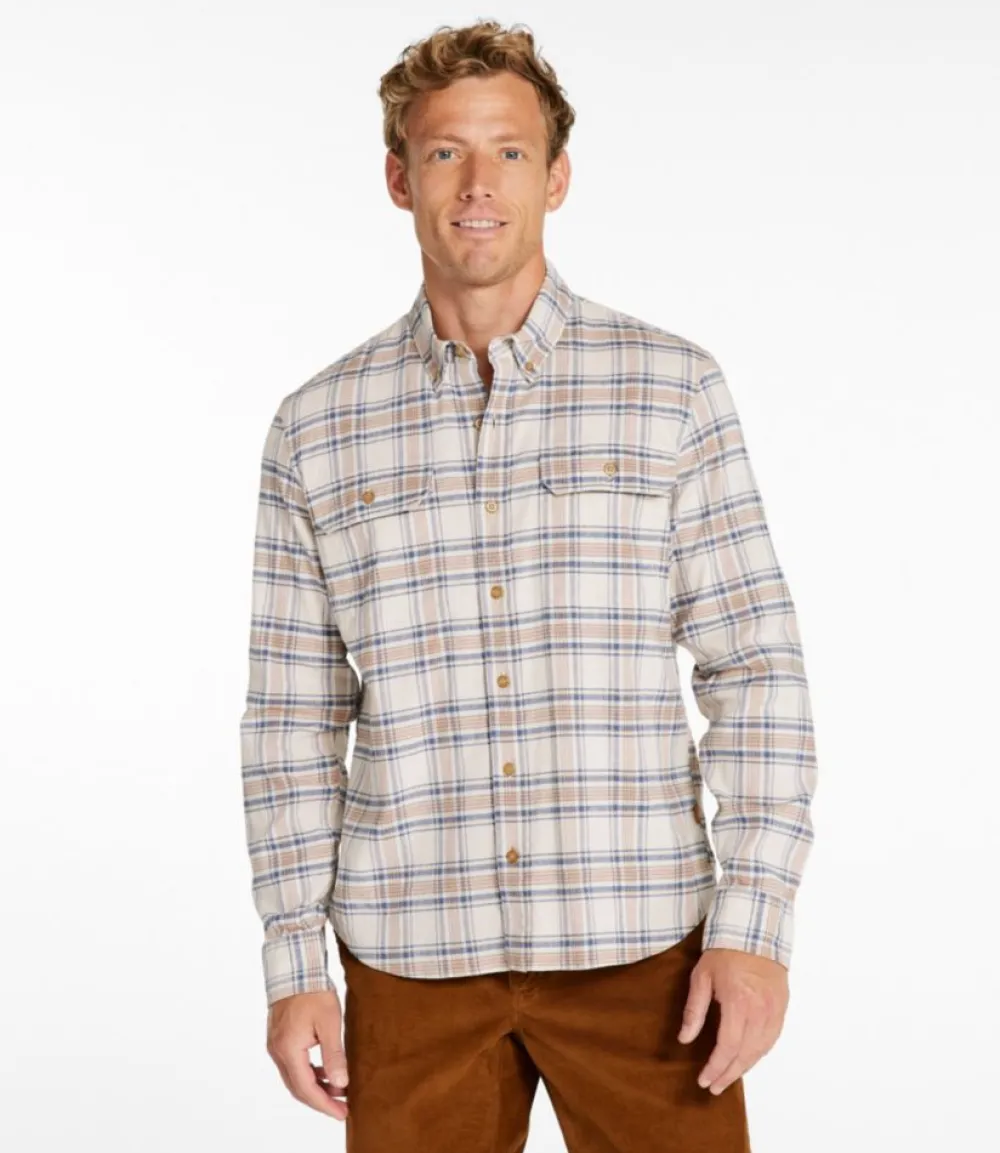 "Men's Stonecoast Hemp Shirt, Long-Sleeve, Slightly Fitted Untucked Fit"-L.L.Bean New