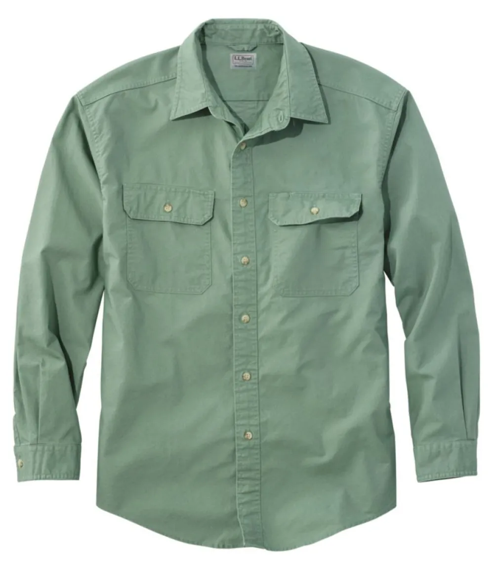 "Men's Sunwashed Canvas Shirt, Traditional Fit"-L.L.Bean Discount