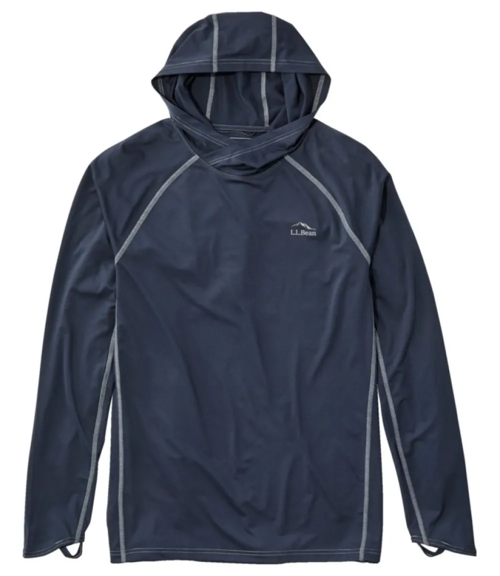 "Men's Swift River Cooling Hooded Rash Guard"-L.L.Bean New