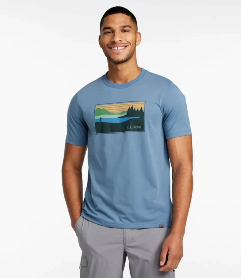 "Men's Technical Fishing Graphic Tees, Short-Sleeve"-L.L.Bean Sale