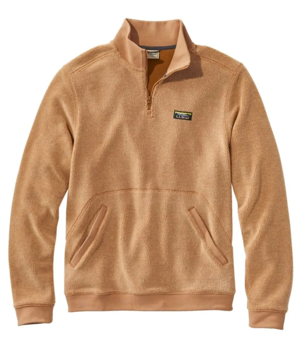 "Men's Tumbled Sherpa, Quarter-Zip Pullover"-L.L.Bean Cheap