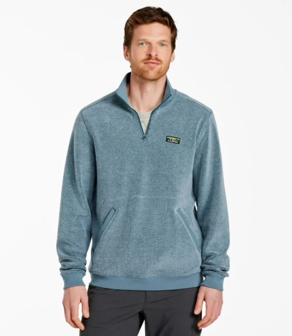 "Men's Tumbled Sherpa, Quarter-Zip Pullover"-L.L.Bean Cheap